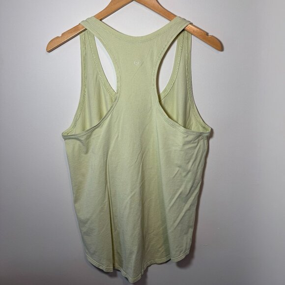 Lululemon Womens Racerback Tank Top in Light Green, Size 10 - Picture 2 of 2